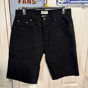 Beyond The Limit Men's Black Denim Shorts